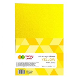 Arkusz piankowy Happy Color kolor: żółty 5 ark. [mm:] 210x297 (HA 7130 2030-1) Happy Color