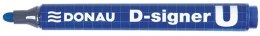 Marker permanentny Donau D-Signer, niebieski 2,0-4,0mm okrągła końcówka (7371001-10PL) Donau