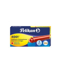 Naboje Pelikan GTP/5 długie czerwony (PN310623) Pelikan