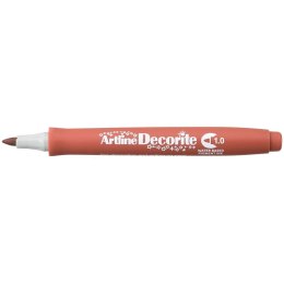 Marker permanentny Artline decorite, brązowy 1,0mm pędzelek końcówka (AR-033 6 2) Artline