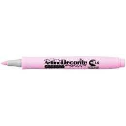 Marker permanentny Artline rózowy pastelowy decorite, różowy 1,0mm pędzelek końcówka (AR-033 8 4) Artline
