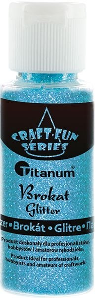 Brokat Titanum Craft-Fun Series kolor: lazurowy 1 kolor. (C37) Titanum