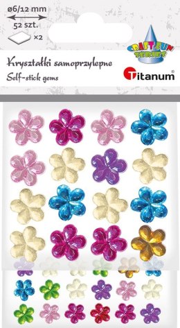 Kryształki samoprzylepne Kwiatki Titanum