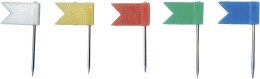 Pinezki Titanum plastikowe flagi kolor: mix 40 szt Titanum