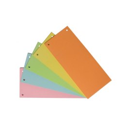 Przekładki kartonowe indeksujące Bantex 1/3 A4 mix kolorów 100 szt. 100553887 Elba