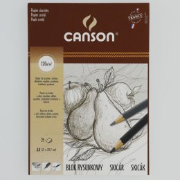Blok rysunkowy Canson A4 biały 120g 25k (400024274) Canson
