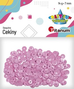 Cekiny Titanum Craft-Fun Series okrągłe 7mm wrzosowe 14g Titanum