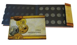 Klaser numizmatyczny ALBUM Z KLAPKĄ beżowy [mm:] 250x176 Warta (112-012) Warta