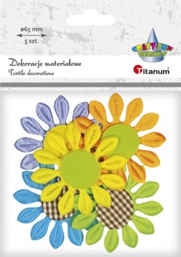 Ozdoba materiałowa Titanum Craft-Fun Series kwiaty (BY236) Titanum