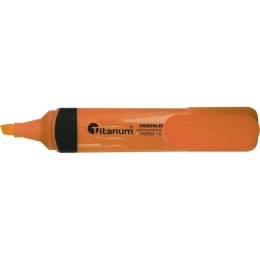 Zakreślacz CLC1190 Titanum ściętka końcówka 1-5 mm pomarańczowy Titanum