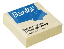 Notes samoprzylepny Bantex żółty 240k [mm:] 50x50 (400086400) Bantex