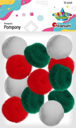 Pompony Titanum Craft-Fun Series akrylowe mix 12 szt (20TH1020-6) Titanum