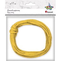Sznurek Titanum Craft-Fun Series papierowy żółty 5m (G59) Titanum