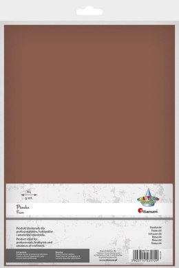 Arkusz piankowy Titanum Craft-Fun Series pianka dekoracyjna A4 5 szt. kolor: brązowy 5 ark. (6125) Titanum