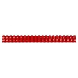 Grzbiety do bindowania A4 czerwony plastik śr. 28mm Titanum Titanum