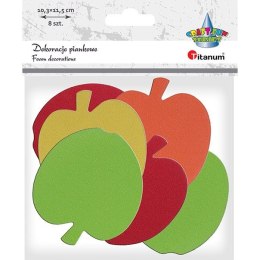 Ozdoba piankowa Craft-Fun Series jabłka 8szt. Titanum (AD097) Titanum
