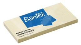 Notes samoprzylepny Bantex żółty 100k [mm:] 50x40 (400086386) Bantex