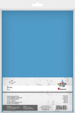 Arkusz piankowy Titanum Craft-Fun Series pianka dekoracyjna A4 5 szt. kolor: niebieski 5 ark. (6113) Titanum