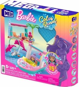 Klocki plastikowe Mega Bloks Barbie Color Reveal przygoda z delfinami (HHW83) Mega Bloks