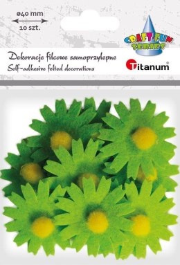 Ozdoba filcowa Titanum Craft-Fun Series kwiaty samoprzylepne (7534A) Titanum