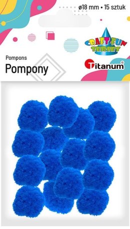 Pompony Titanum Craft-Fun Series chabrowy 15 szt Titanum