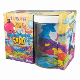 Zestaw kreatywny dla dzieci Piasek hydrofobowy 5 kolorów + akwarium Tuban Tuban
