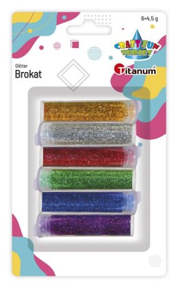 Brokat Titanum Craft-Fun Series metaliczny 6 kolor. (9903) Titanum
