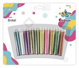 Brokat Titanum Craft-Fun Series tęczowy kolor: mix 10 kolor. (BR C10) Titanum