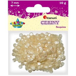 Cekiny Titanum Craft-Fun Series Okrągłe matowe perłowe Titanum