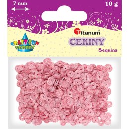 Cekiny Titanum Craft-Fun Series Okrągłe paseczki różowo-białe Titanum