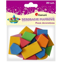Dekoracje piankowe Titanum Craft-Fun Series Figury geometryczne mix kolorów Titanum