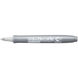 Marker permanentny Artline metaliczny decorite, srebrny 1,0mm pędzelek końcówka (AR-033 9 8) Artline