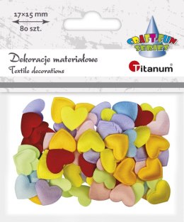 Ozdoba materiałowa Titanum Craft-Fun Series serca (BY002) Titanum