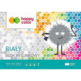 Blok rysunkowy Happy Color A4 biały 100g 20k [mm:] 210x297 (HA 3710 2030-0) Happy Color