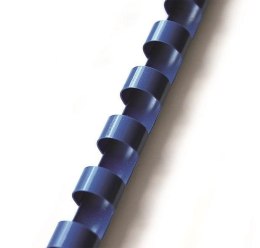 Grzbiety do bindowania plastikowe 12,5 mm niebieskie (405082) Argo