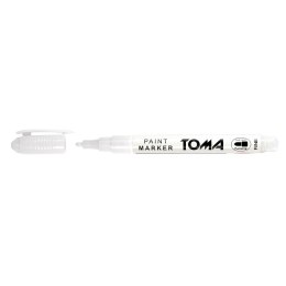 Marker olejowy Toma biały, biały 1,5mm okrągła końcówka (To-441 7 2) Toma