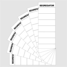 Etykiety opisowe do segregatora NALEPKA NA SEGREGATOR biały [mm:] 70x190 Warta (350-007) Warta