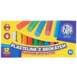 Plastelina Astra 12 kol. brokatowa mix (303107001) Astra