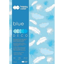 Zeszyt papierów kolorowych Happy Color Deco Blue A4 170g 20k [mm:] 210x297 (3717 2030-032) Happy Color
