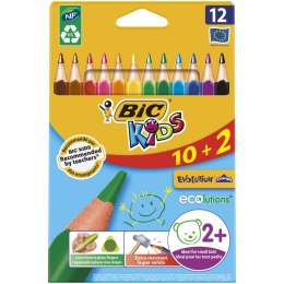 Kredki ołówkowe Bic Kids Ecolutions Evolution Triangle 12 kol 12 kol. (887146) Bic Kids
