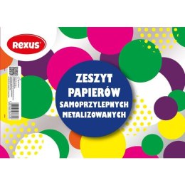Zeszyt papierów kolorowych Rexus A5 80g 8k [mm:] 202x144 (607375) Rexus