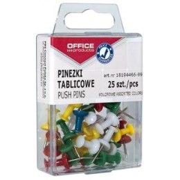 Pinezki Office Products beczułki kolor: mix 25 szt (18194466-99) Office Products