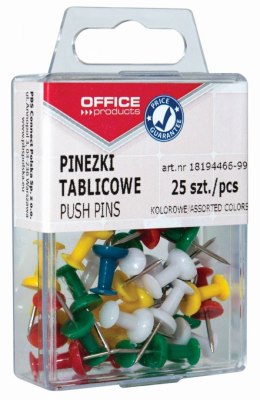Pinezki Office Products beczułki kolor: mix 25 szt (18194466-99) Office Products