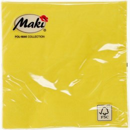 Serwetki cytrynowy papier [mm:] 330x330 Pol-mak (18) Pol-mak