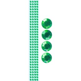 Taśma ozdobna Titanum Craft-Fun Series samoprzylepna z kryształkami 12mm zielona 1m (TZ022-1) Titanum