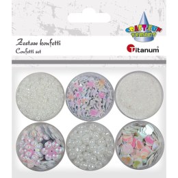 Zestaw dekoracyjny Titanum Craft-Fun Series konfetti, cekiny, koraliki (339367) Titanum