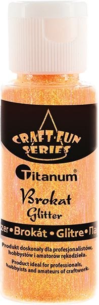 Brokat Titanum Craft-Fun Series neon kolor: pomarańczowy 1 kolor. (C54) Titanum