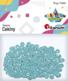 Cekiny Titanum Craft-Fun Series okrągłe 7mm lazurowy 14g Titanum