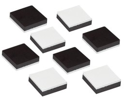 Magnes Craft-Fun Series kwadraty samoprzylepne czarne [mm:] 12,4x12,4 Titanum 8 sztuk Titanum