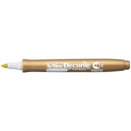 Marker permanentny Artline złoty metaliczny decorite, złoty 1,0mm pędzelek końcówka (AR-033 9 6) Artline